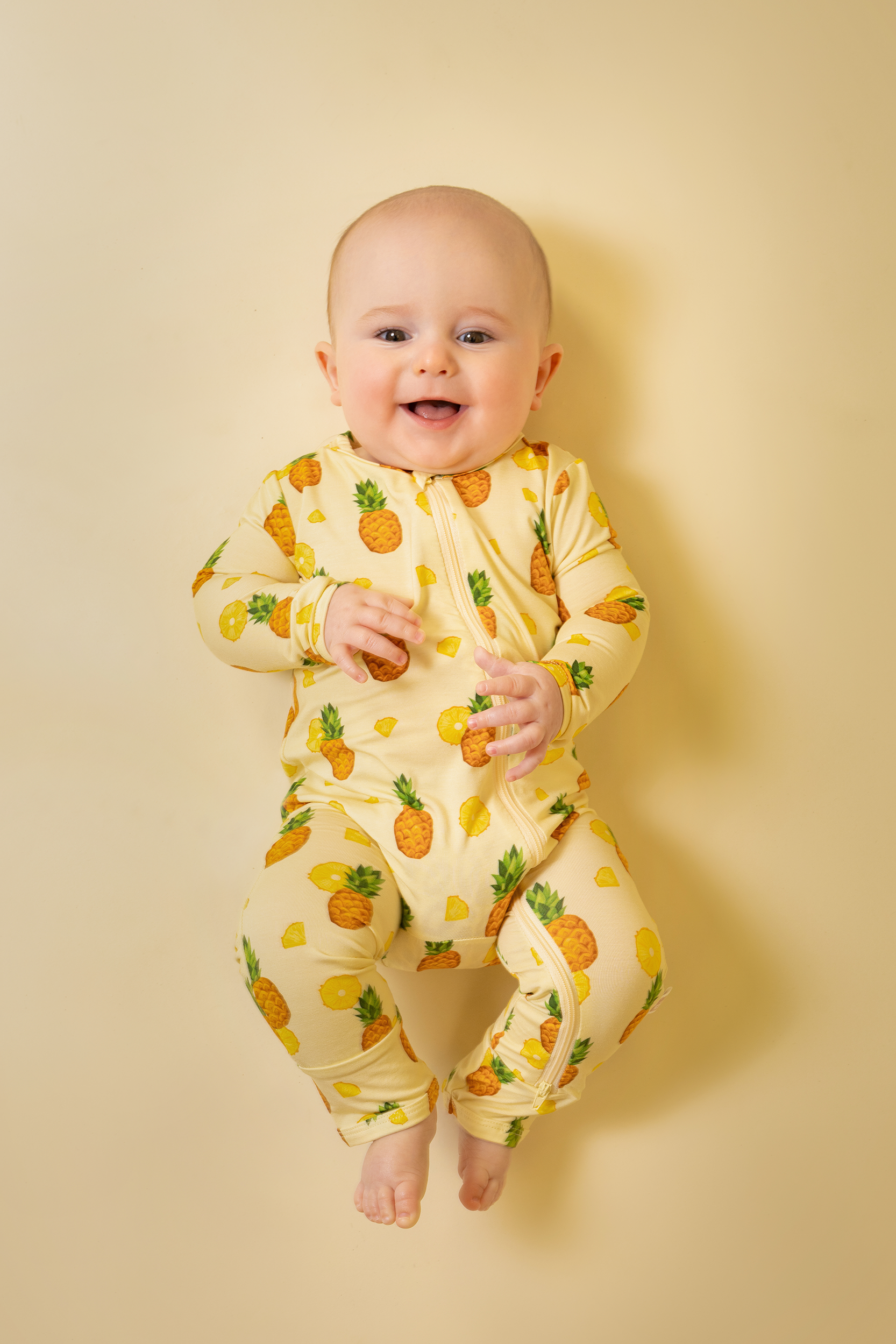 Zippered Romper (Pineapple Delight)
