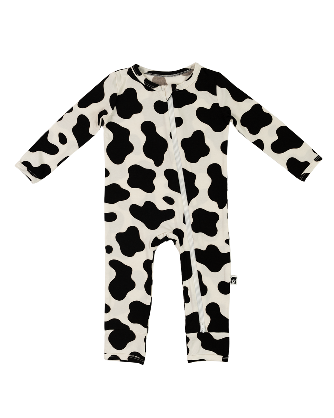 Zippered Romper (Moo)