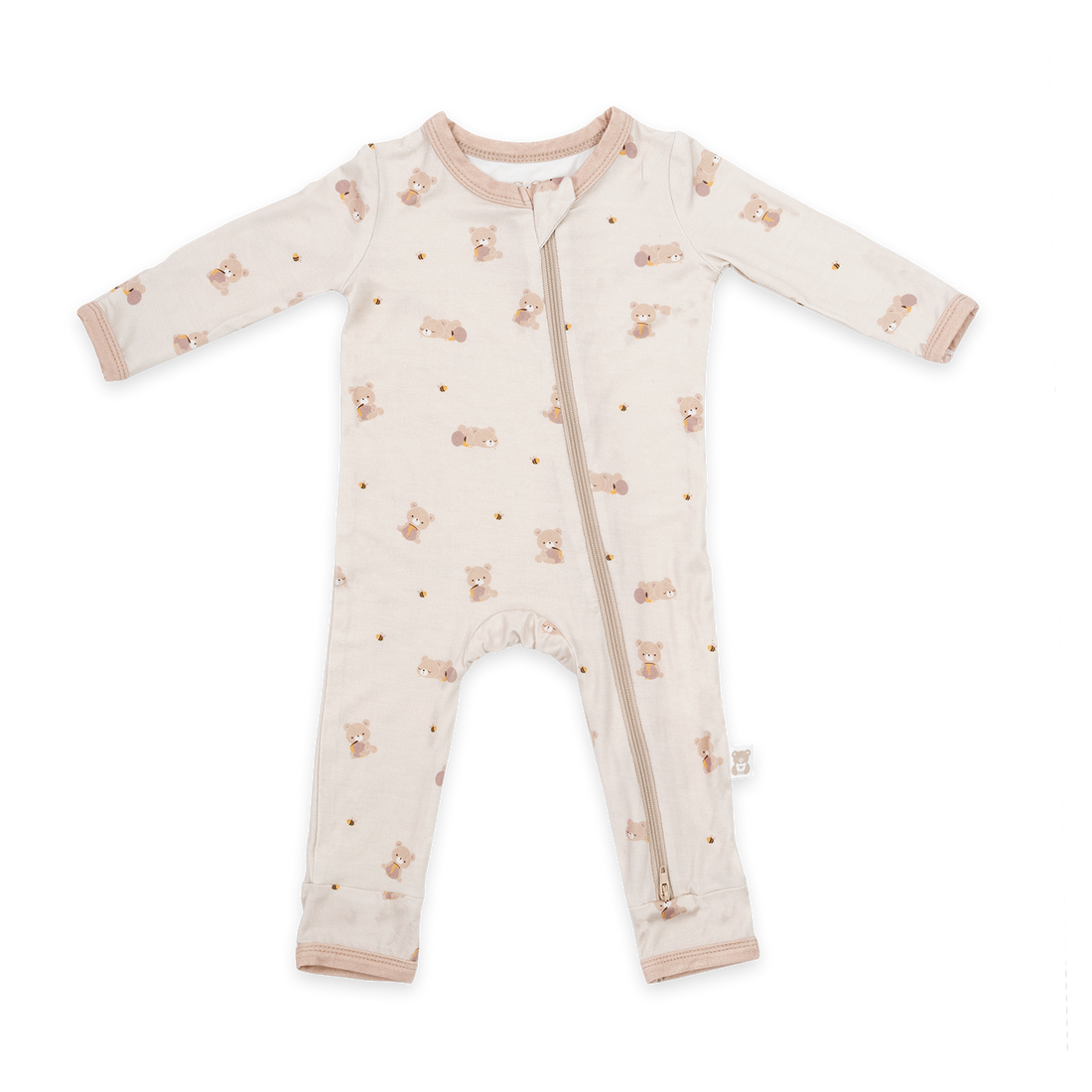Zippered Romper (Bears & Honey)