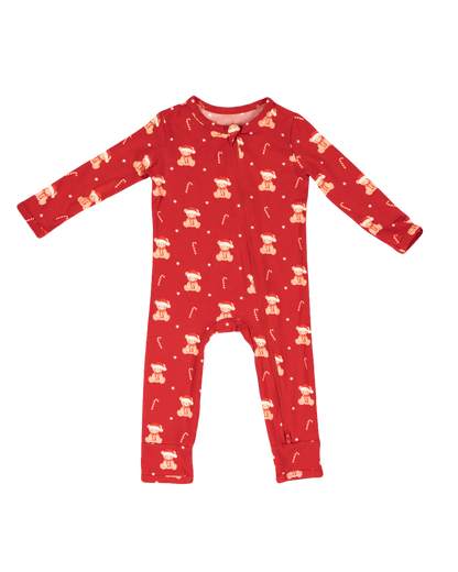 Zippered Romper (Beary Merry)