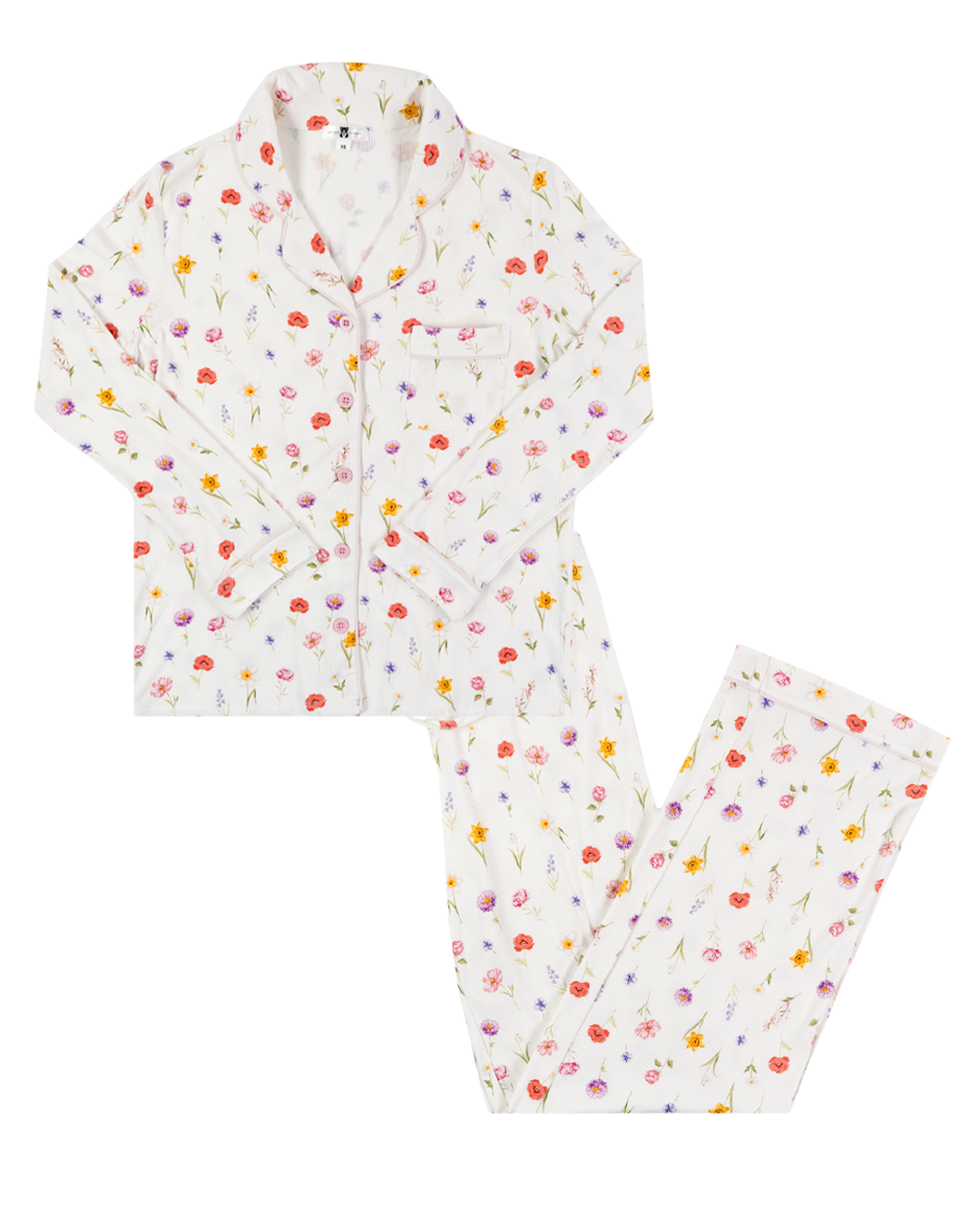 Womens Ribbed PJ&