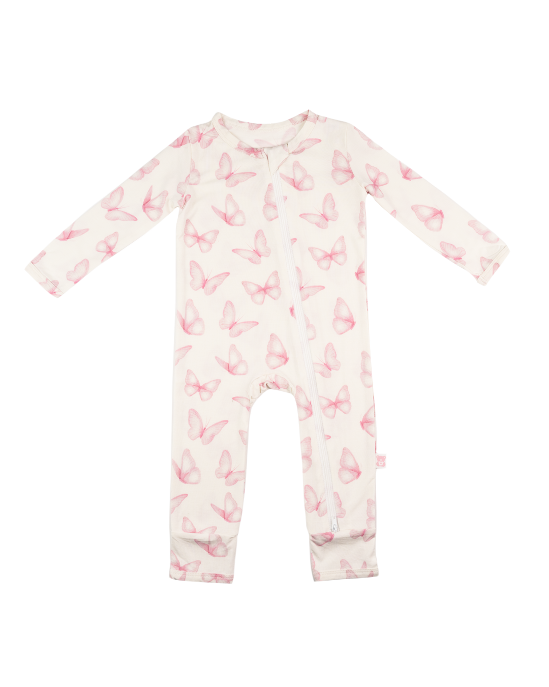 Zippered Romper (Butterfly Kisses)