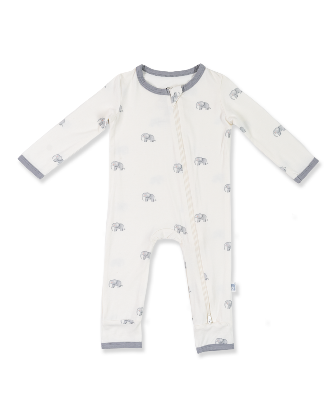 Zippered Romper (Elephant)