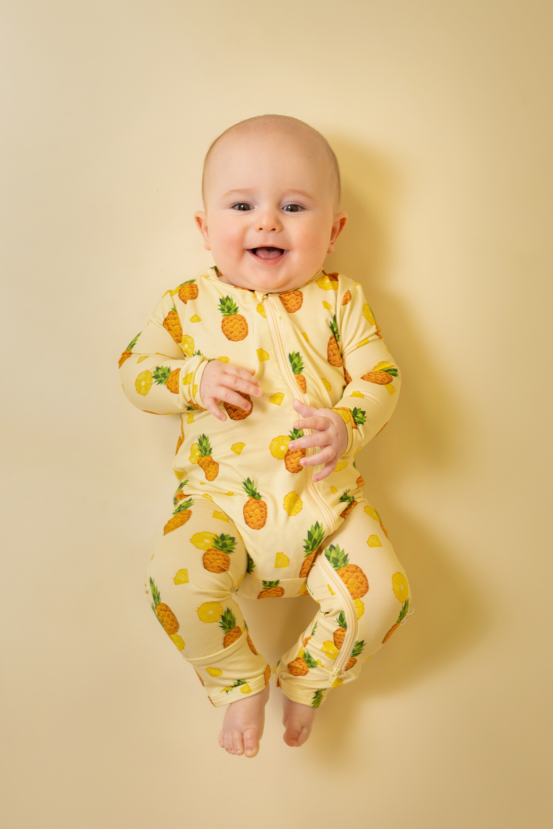 Zippered Romper (Pineapple Delight)