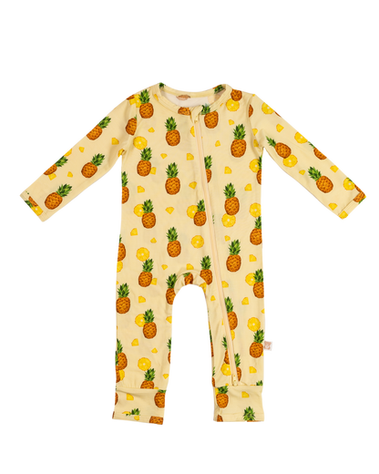 Zippered Romper (Pineapple Delight)