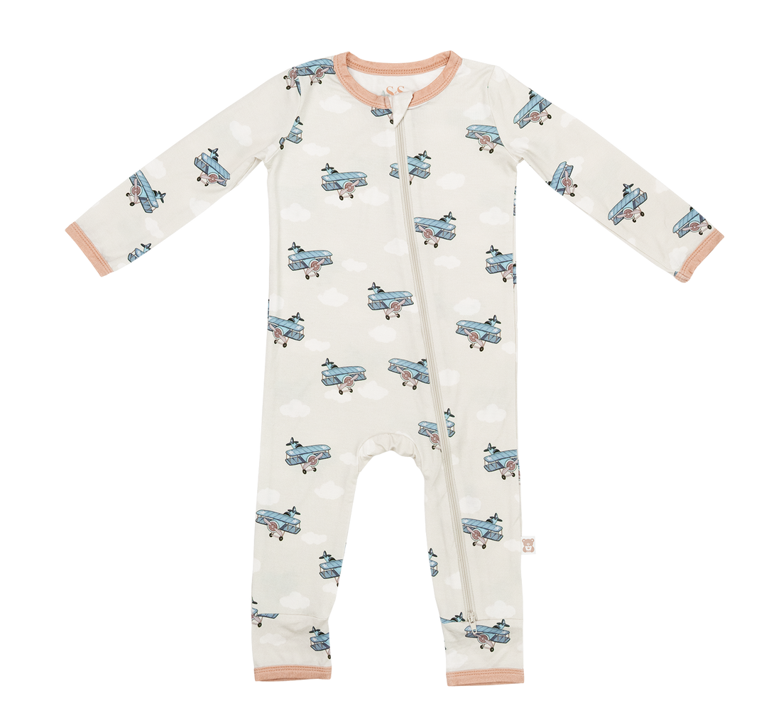 Zippered Romper (Planes)