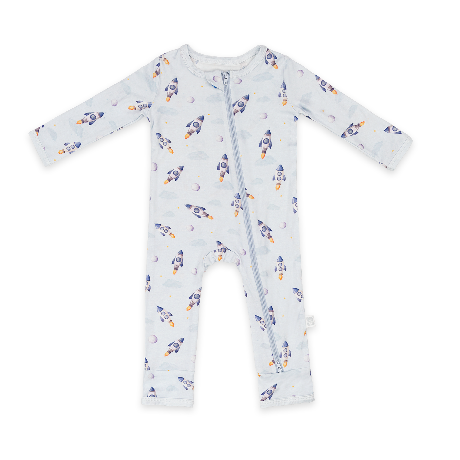 Zippered Romper (Rocketship)