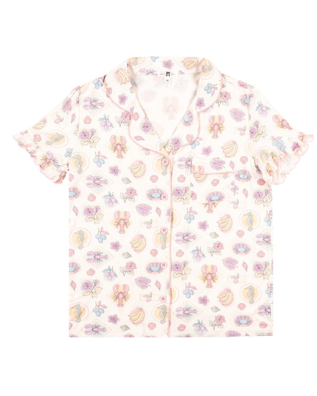 Womens Ruffle PJ&