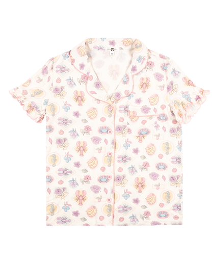 Womens Ruffle PJ&