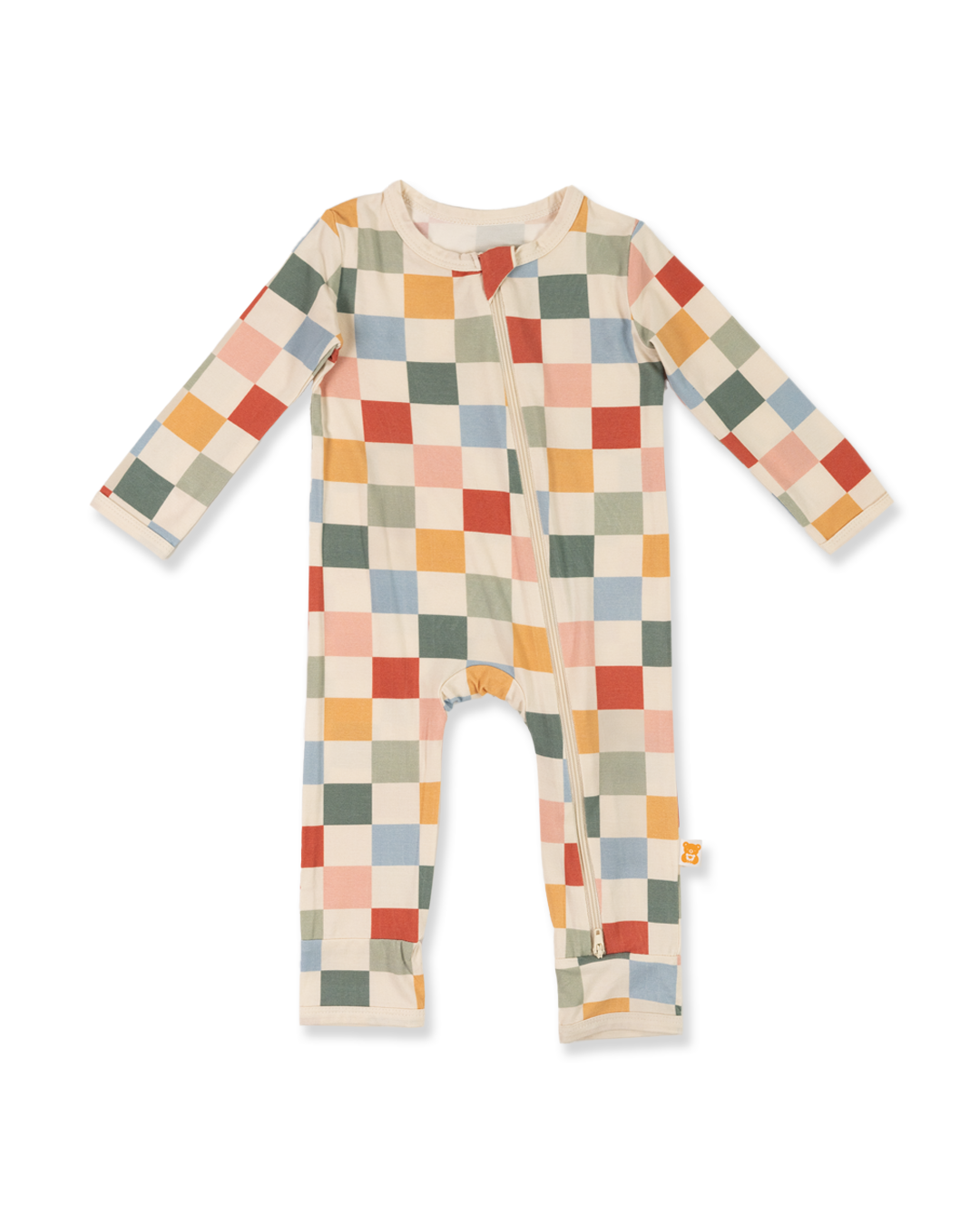Zippered Romper (Vintage Checkered)